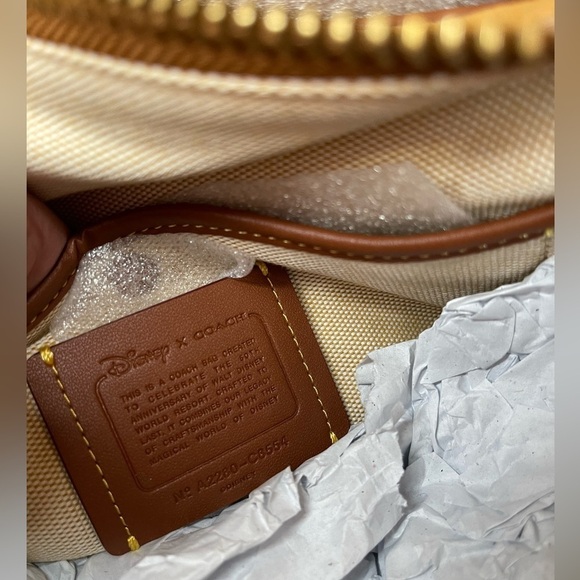 New! COACH X DISNEY Limited Edition 50 Year RED MICKEY & MINNIE MOUSE ROGUE 25 - Picture 8 of 10